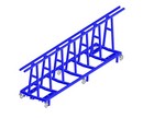 Тележка предназначена для транспортировки щитов длиной 6 метров, грузоподьемностью 5 тон
